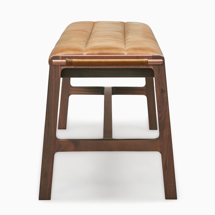 Carlisle Leather Dining Bench (64.5") West Elm