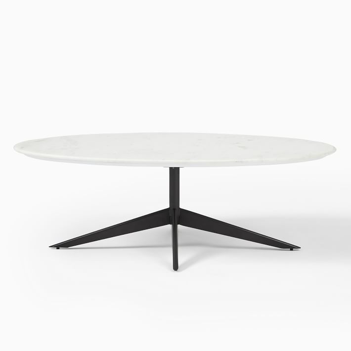 oval coffee table west elm