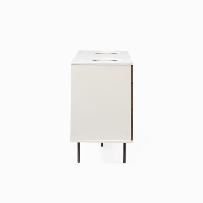 Reclaimed Wood & Lacquer Double Bathroom Vanity West Elm