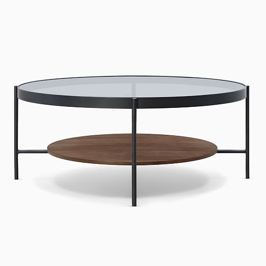 west elm round glass table