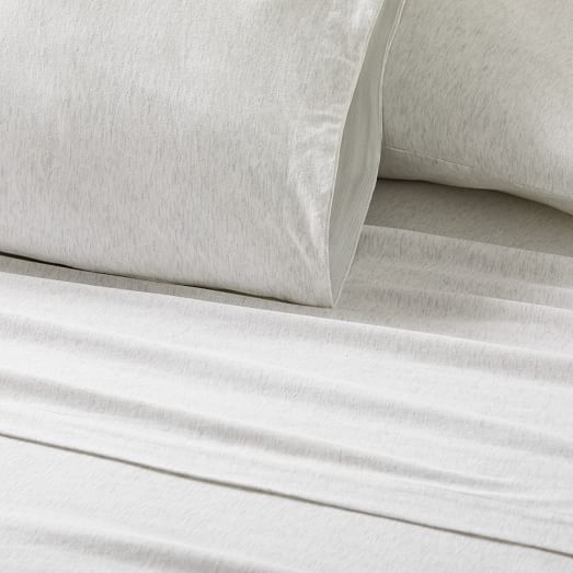 Cotton Cloud Jersey Sheet Set & Pillowcases West Elm