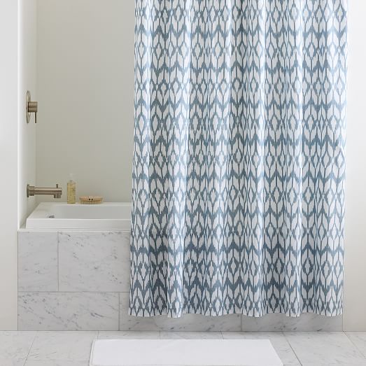 Diamond Ikat Shower Curtain West Elm