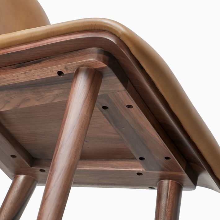 Boulder Leather Dining Chair (Set of 2) West Elm