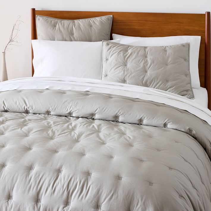 Washed Cotton Comforter & Shams | West Elm