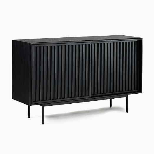 slatted buffet table