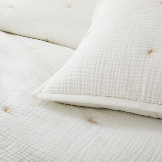 Dreamy Gauze Cotton Quilt & Shams West Elm