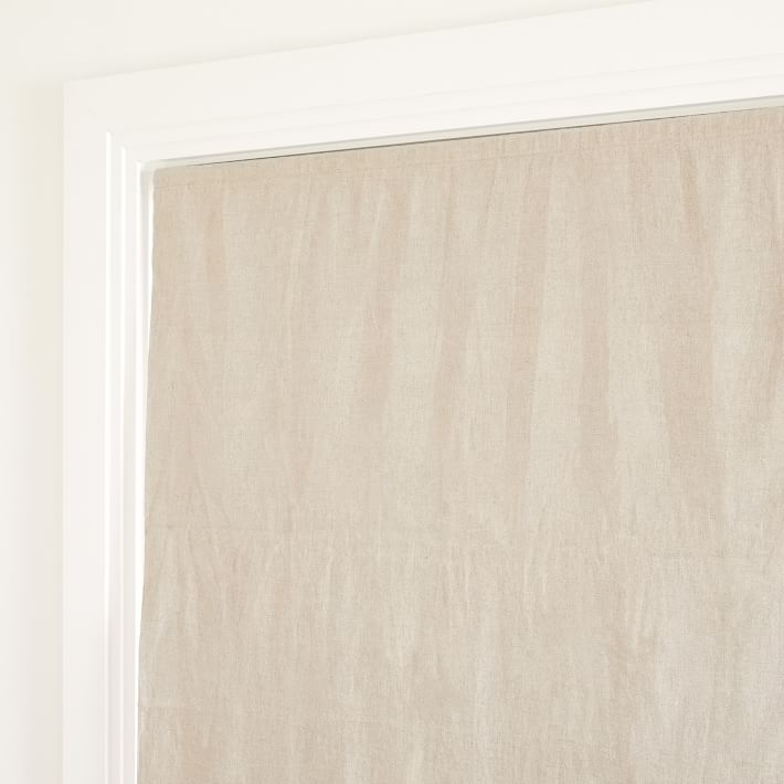 European Flax Linen Cordless Roman Shade West Elm