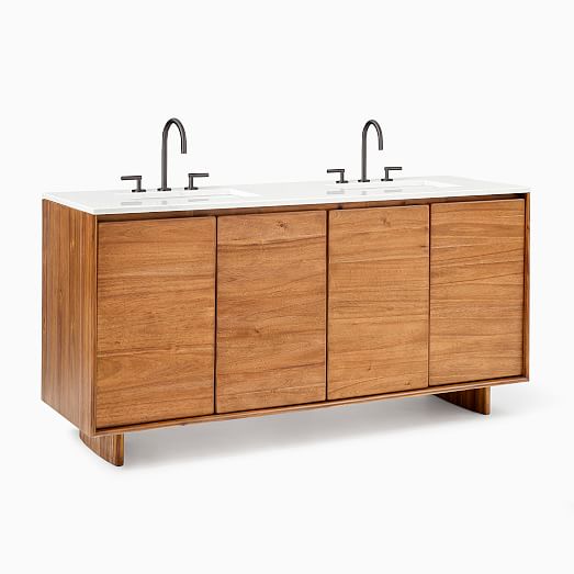 Anton Double Bathroom Vanity (68"–78") | West Elm