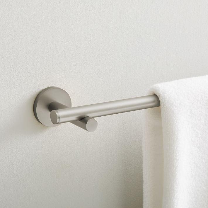 Modern Overhang Bathroom Hardware - Brushed Nickel | West Elm