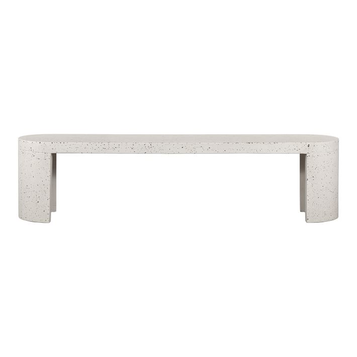 Terrazzo Concrete Outdoor Bench | West Elm