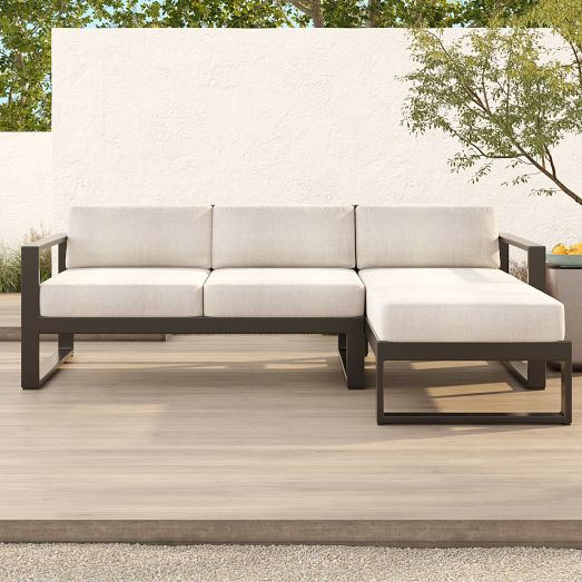 Portside Aluminum Outdoor 2Piece Chaise Sectional (89") West Elm