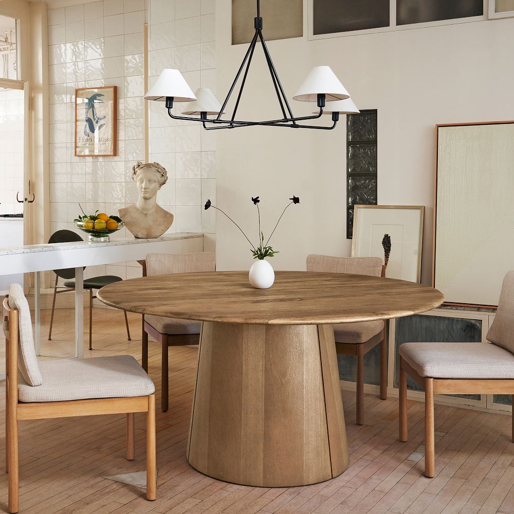 Anton Round Pedestal Dining Table (44", 48", 60") | West Elm