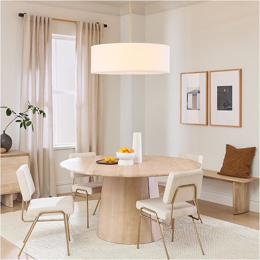 Anton Round Pedestal Dining Table (44", 48", 60", 72") | West Elm