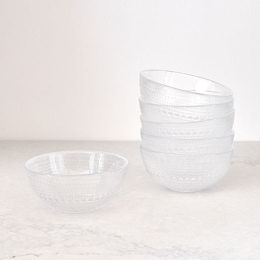 Jupiter Beaded Glass Cereal Bowls (Set of 6) West Elm