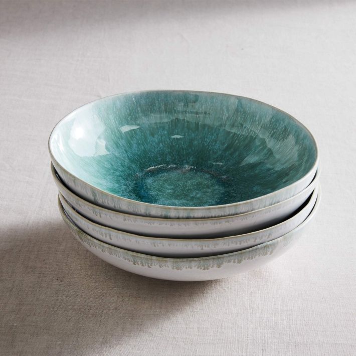 Reactive Glaze Stoneware Pasta Bowls West Elm