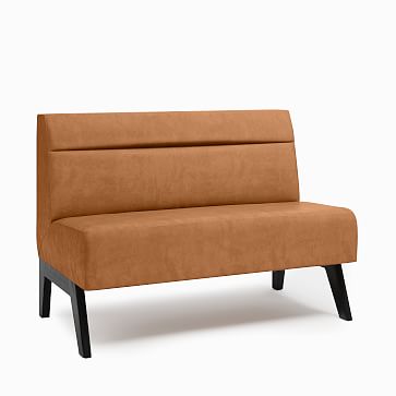 Novak Vegan Leather Banquette - Horizontal Tufting | West Elm