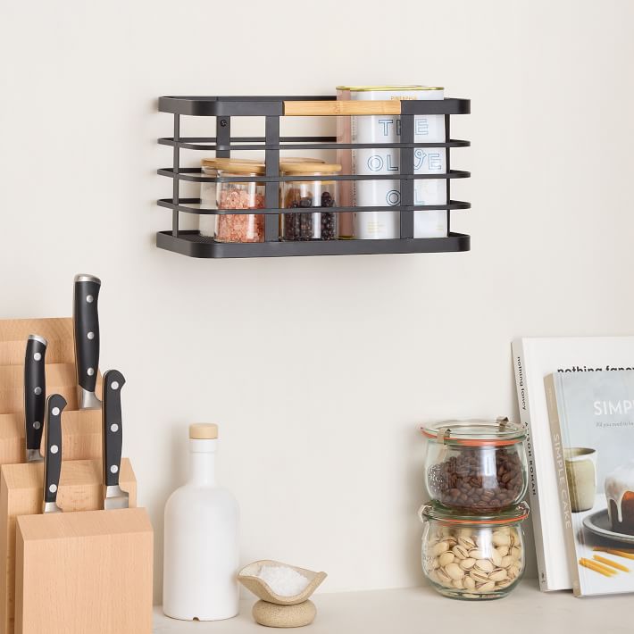 mDesign Metal Wall Mounted Baskets West Elm