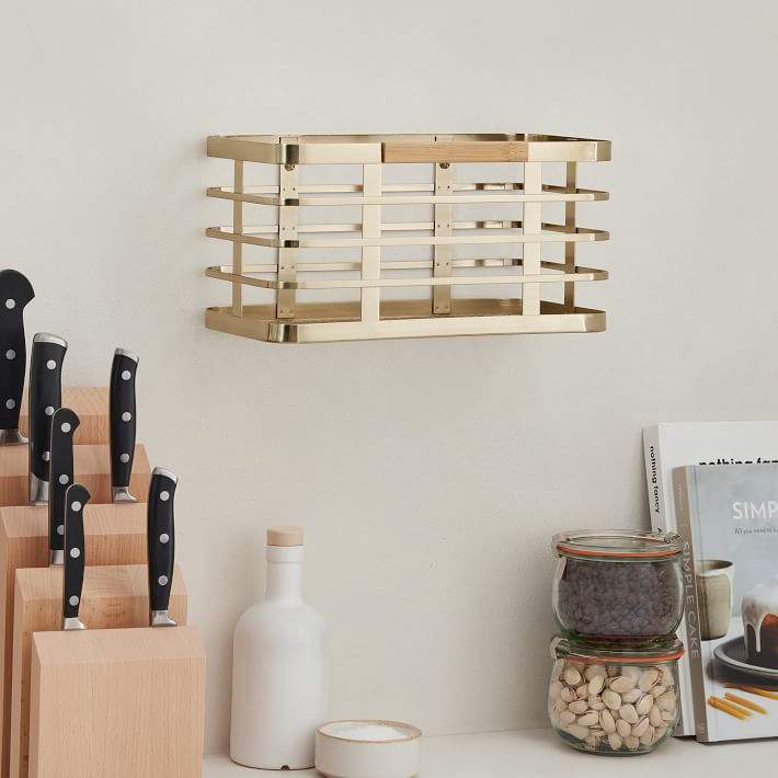 mDesign Metal Wall Mounted Baskets West Elm