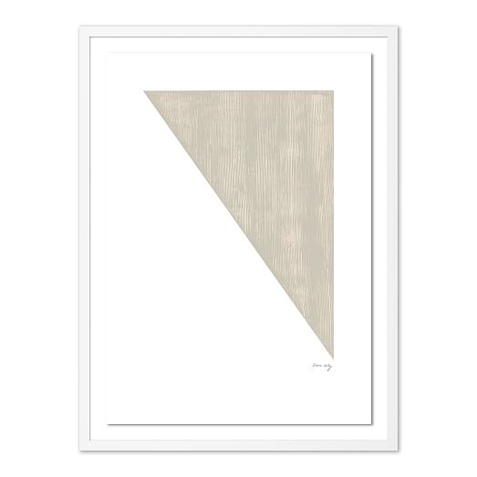 Angle II in Taupe Framed Wall Art by The Holly Collective West Elm