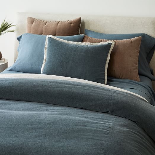 Classic Cotton Velvet Duvet Cover & Shams | West Elm