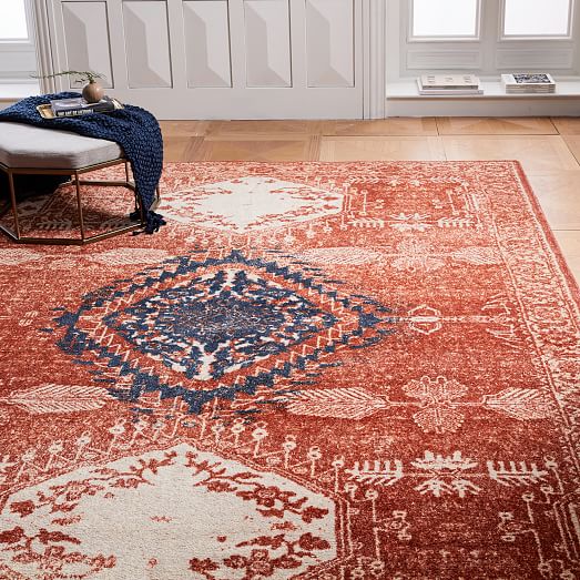 Open Box: Distressed Medallion Rug | West Elm