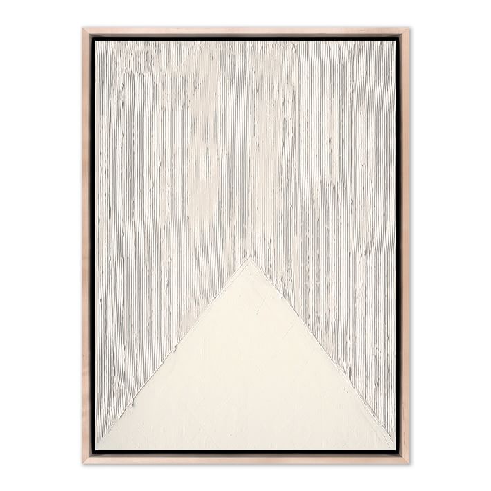 Triangles Saturated Framed Wall Art by The Holly Collective West Elm