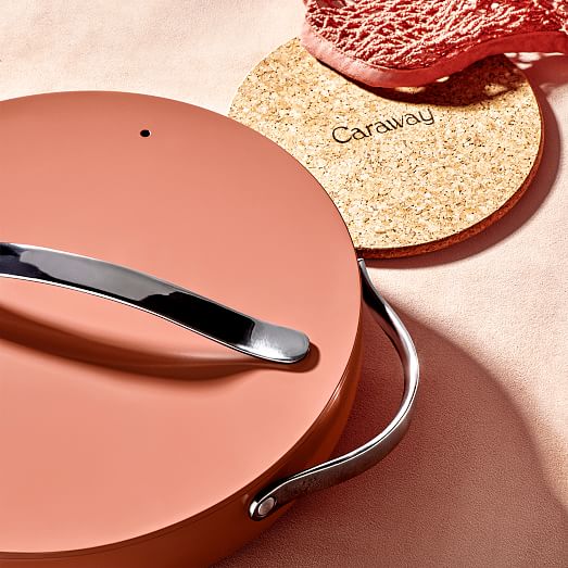 Caraway Ceramic Nonstick 9Piece Cookware & Storage Set Perracotta West Elm