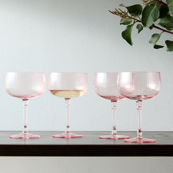 Esme Fluted Wine Glasses West Elm