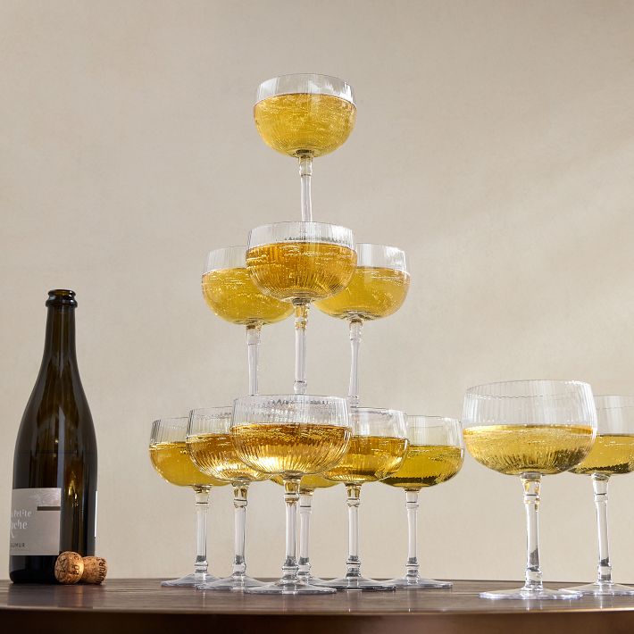 Esme Fluted Wine Glasses West Elm