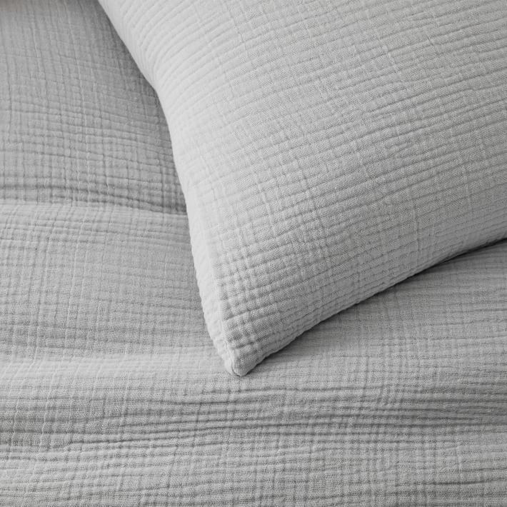 Dreamy Gauze Cotton Duvet Cover & Shams West Elm