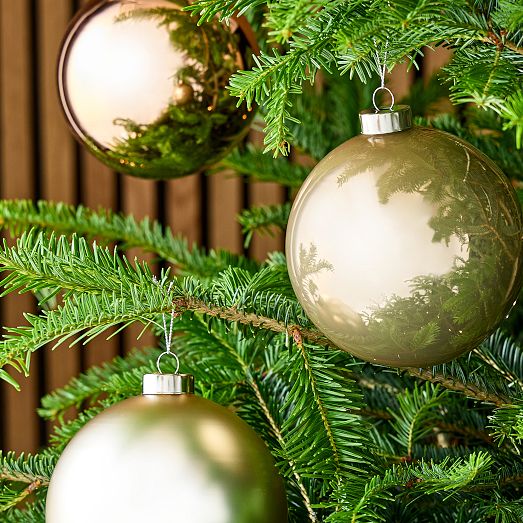 Large Gold Ornaments (Set of 4) West Elm