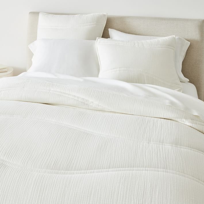 Dreamy Gauze Cotton Comforter & Shams | West Elm