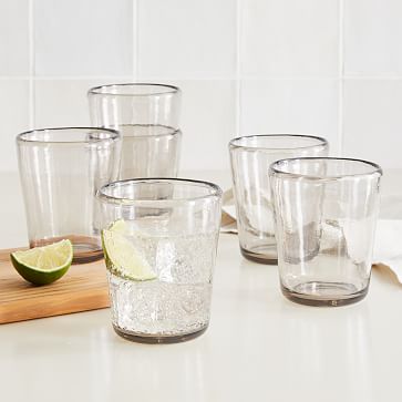 Veranda Outdoor Glassware - Smoke (Set of 6) | West Elm