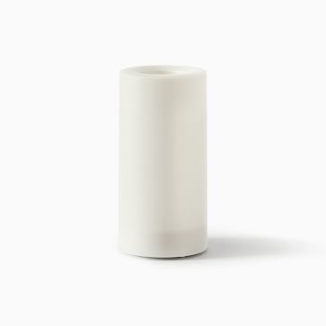 Flat Top Flicker Flameless Basic Candle, 3x6, 1 Wick, Unscented, White