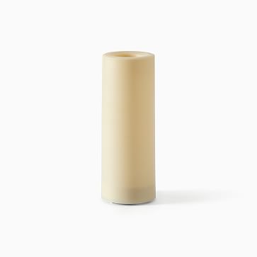 Flat Top Flicker Flameless Basic Candle, 3x8, 1 Wick, Unscented, Ivory