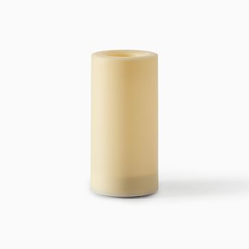 Flat Top Flicker Flameless Basic Candle, 3x6, 1 Wick, Unscented, Ivory