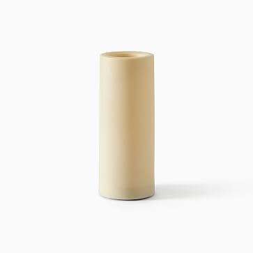 Flat Top Flicker Flameless Basic Candle, 4.5x9, 1 Wick, Unscented, Ivory