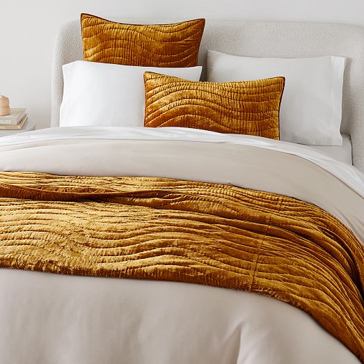 Lush Velvet Wave Quilt & Shams West Elm