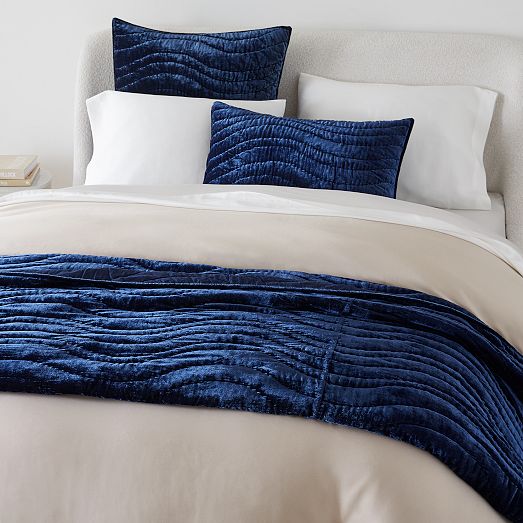 Lush Velvet Wave Quilt & Shams West Elm
