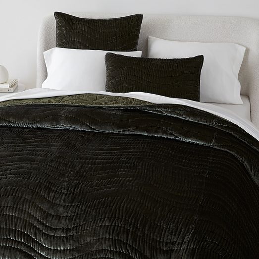 Lush Velvet Wave Quilt & Shams West Elm