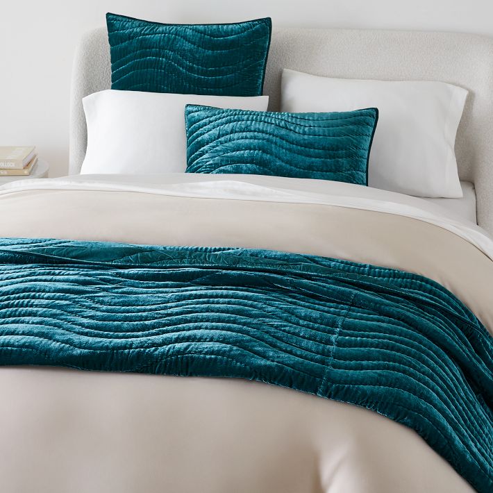 Lush Velvet Wave Quilt & Shams West Elm