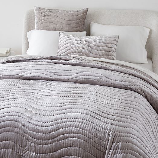 Lush Velvet Wave Quilt & Shams West Elm