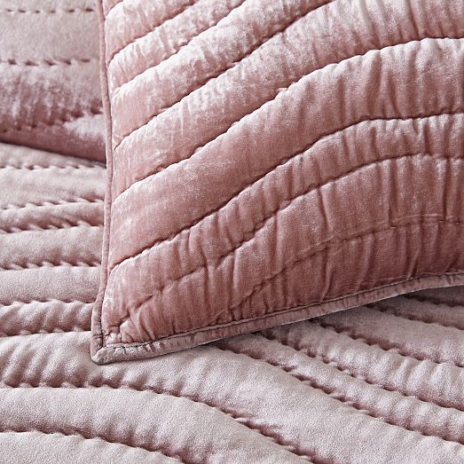 Lush Velvet Wave Quilt & Shams West Elm