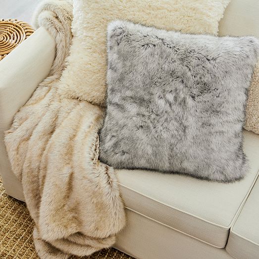 Faux Fox Fur Throw West Elm