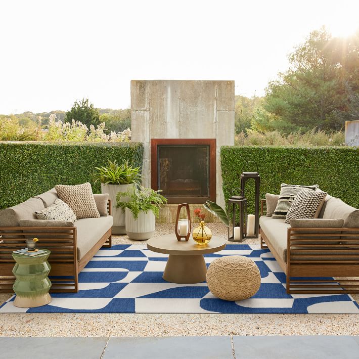 Poolside Geo Indoor/Outdoor Rug | West Elm