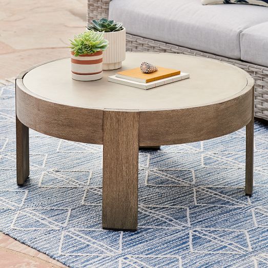 Portside Outdoor Round Coffee Table (34") West Elm