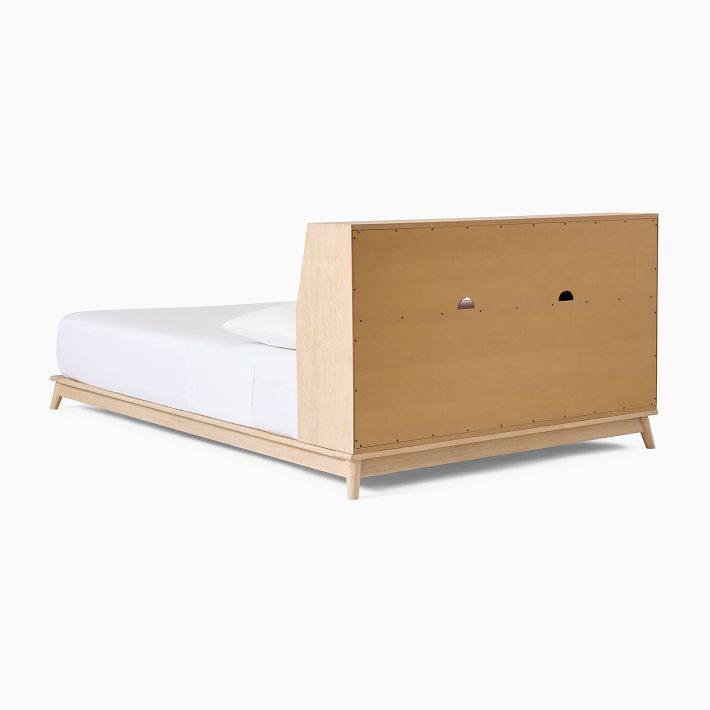 MidCentury Headboard Storage Platform Bed West Elm