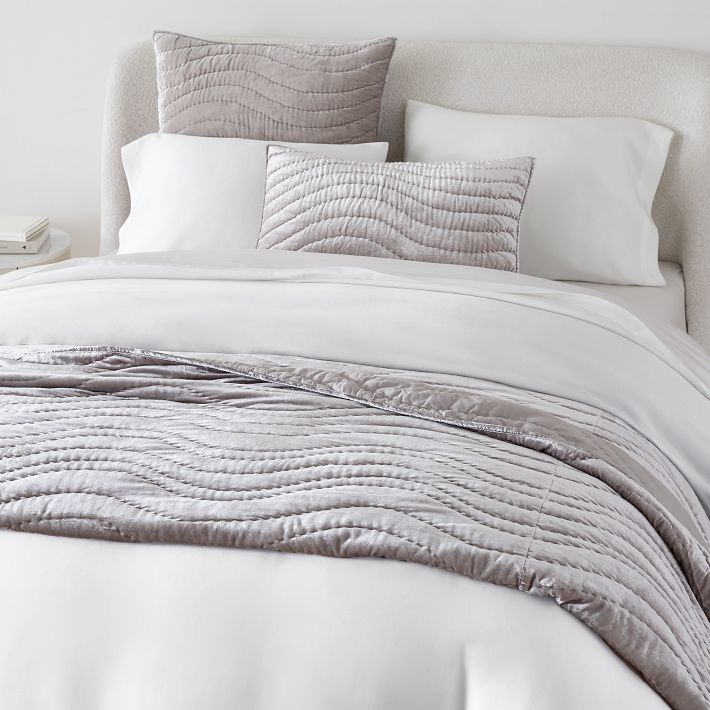 Lush Velvet Wave Quilt & Shams West Elm