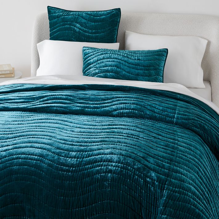Lush Velvet Wave Quilt & Shams West Elm