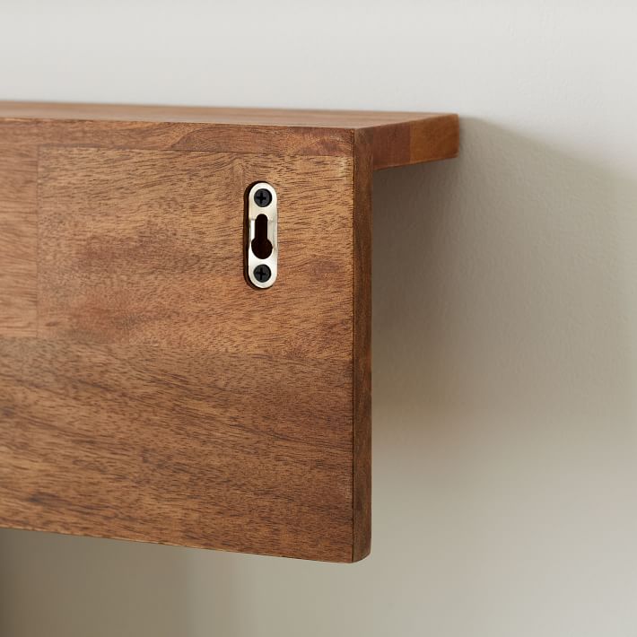 Industrial Wall Shelf w/ Hooks (42") West Elm